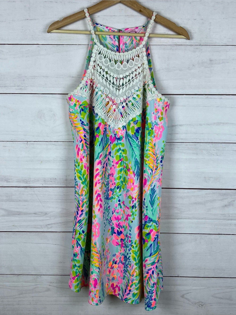 Lilly Pulitzer Pearl Soft Shift Dress in Catch the Wave Size 8